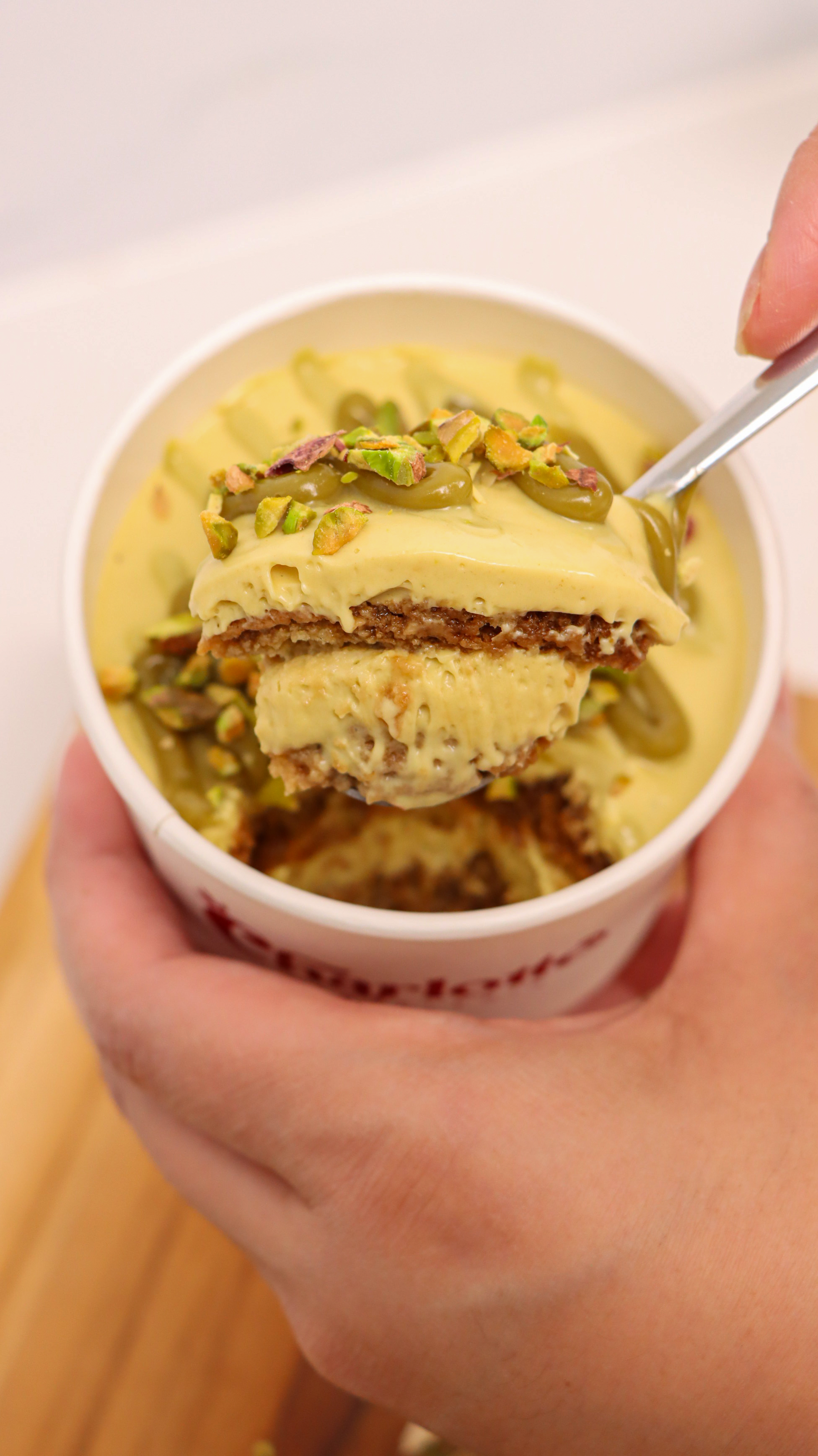 Tiramisú de Pistacho