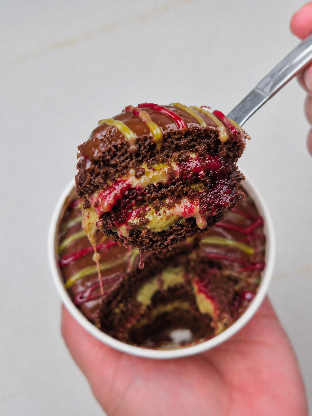 Choco Pistacho y Frambuesa